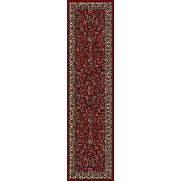 Concord Global 6 ft. 7 in. x 9 ft. 6 in. Persian Classics Kashan - Red 20206